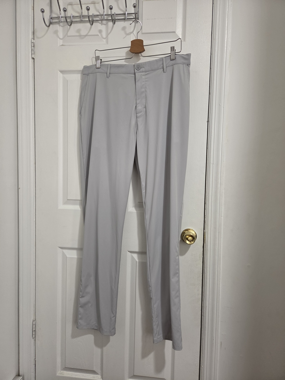EXTRACURRICULAR Men's Light Gray Performance Pants SIZE 36